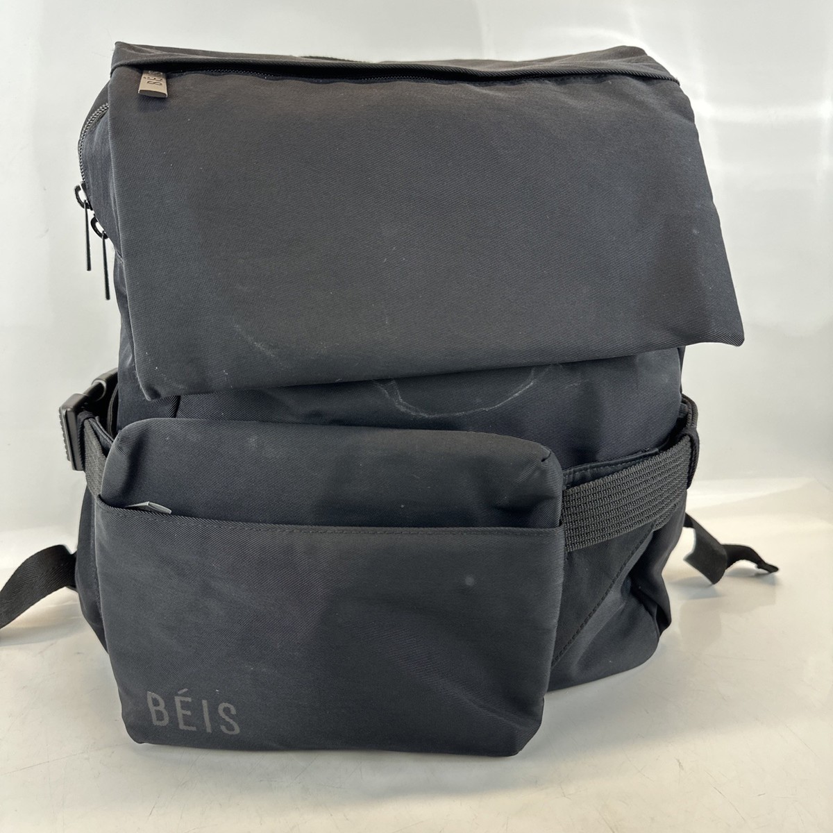 Beis The Expandable Backpack Recycled Collection BLACK Book 