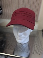 Gorra Armani Exchange granate con cierre a presión
