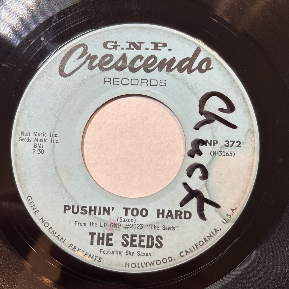 The Seeds プッシン・トゥ・ハード 7インチレコード The Seeds - Pushin' Too Hard / Try to Understand 7