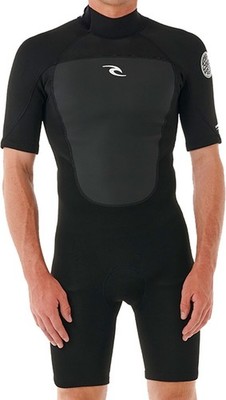 RIP CURL Neopren Surfanzug Neoprenanzug OMEGA 2MM BACK ZIP Shorty 2024 black Sch