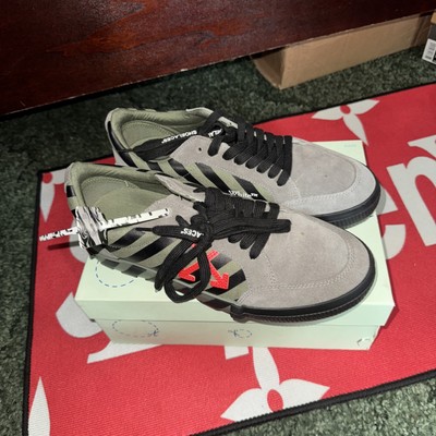 OFF-WHITE Vulc Low Leather Khaki red 42 