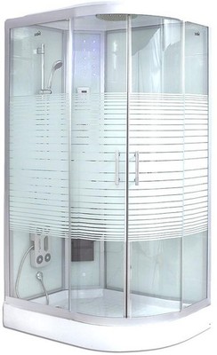 Deluxe Dampfdusche WHAWP-120-DD-R 120x80 (rechts) mit Dampf