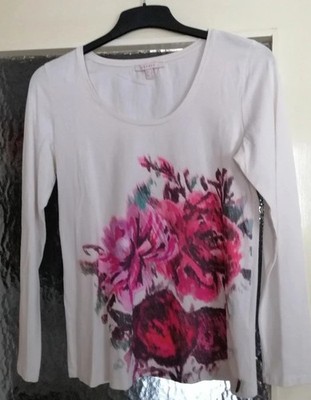Cremefarbiges Langarmshirt von Esprit in Gr. L