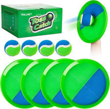 Toss and Catch Ball Set, Beach Toys Games for Kids Adults Family