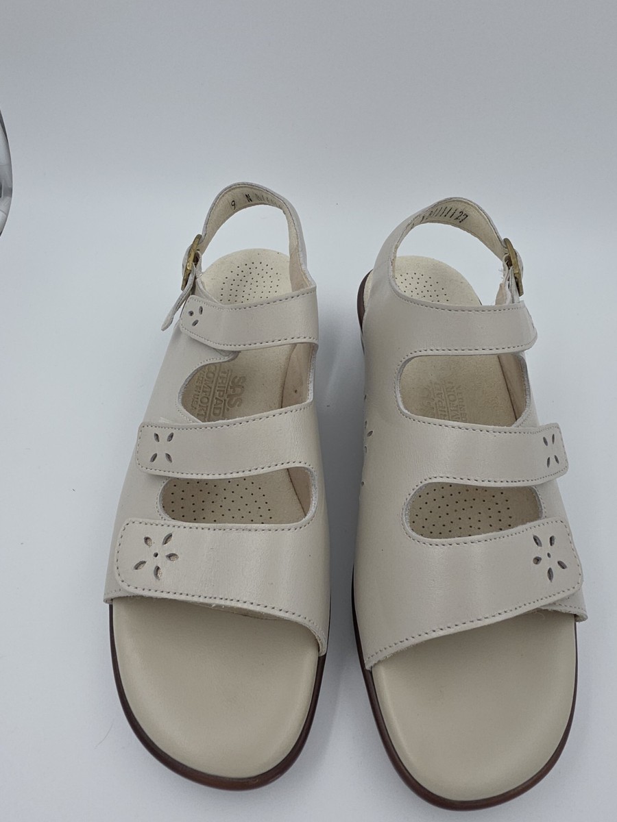 SAS Quatro Slingback Sandal , Bone, Womens 9N, View 2