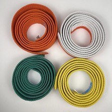 Lot of 4 Martial Arts Karate Taekwondo Ju Jit Su MMA Colored Belts - Bold Look