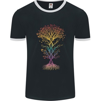Bunt DNA Tree Biologie Wissenschaft Herren Ringer Fotl