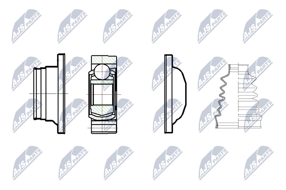 Fits NTY NPW-ME-097 INNER CV JOINT - Image 10