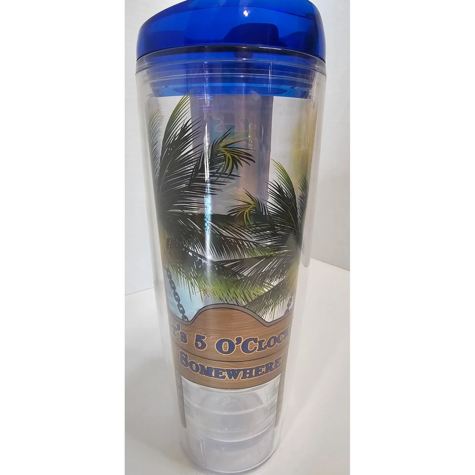 Juego de 3 vasos aislados Margaritaville vaso de viaje regalo nuevo sin etiquetas Foto 4 de 4