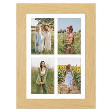 9x13 Picture Frame Display 4 opening 4X6 Picture Frame Collage,Multi Photo Fr...