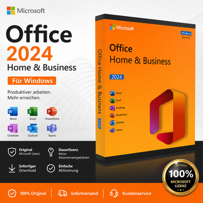 Microsoft Office 2024 Home & Business Key | Genuine License | Windows | Instant