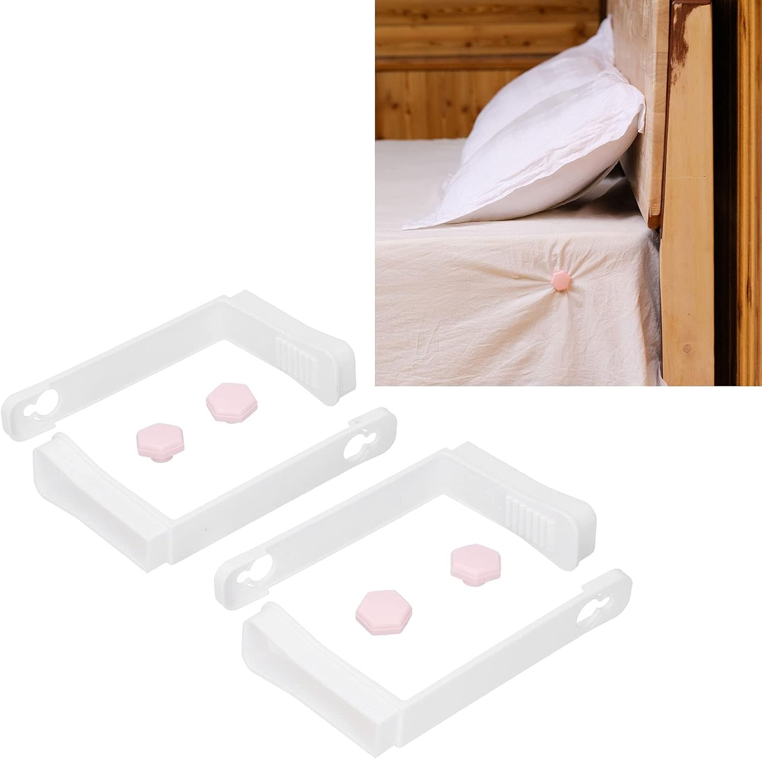 Yosoo Bed Sheet Corner, 4PCS Invisible Clip Holders for Mattresses... 