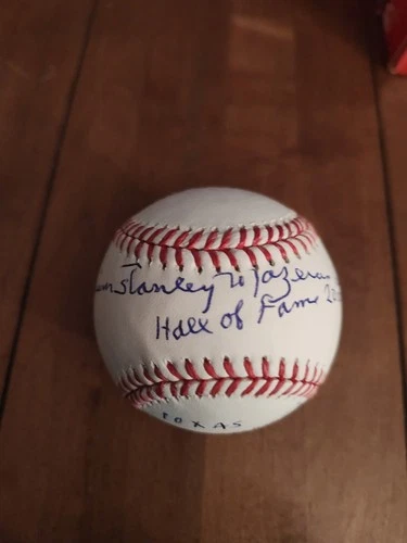 Bill Mazeroski Full Name Signed Baseball PSA 4 Inscriptions