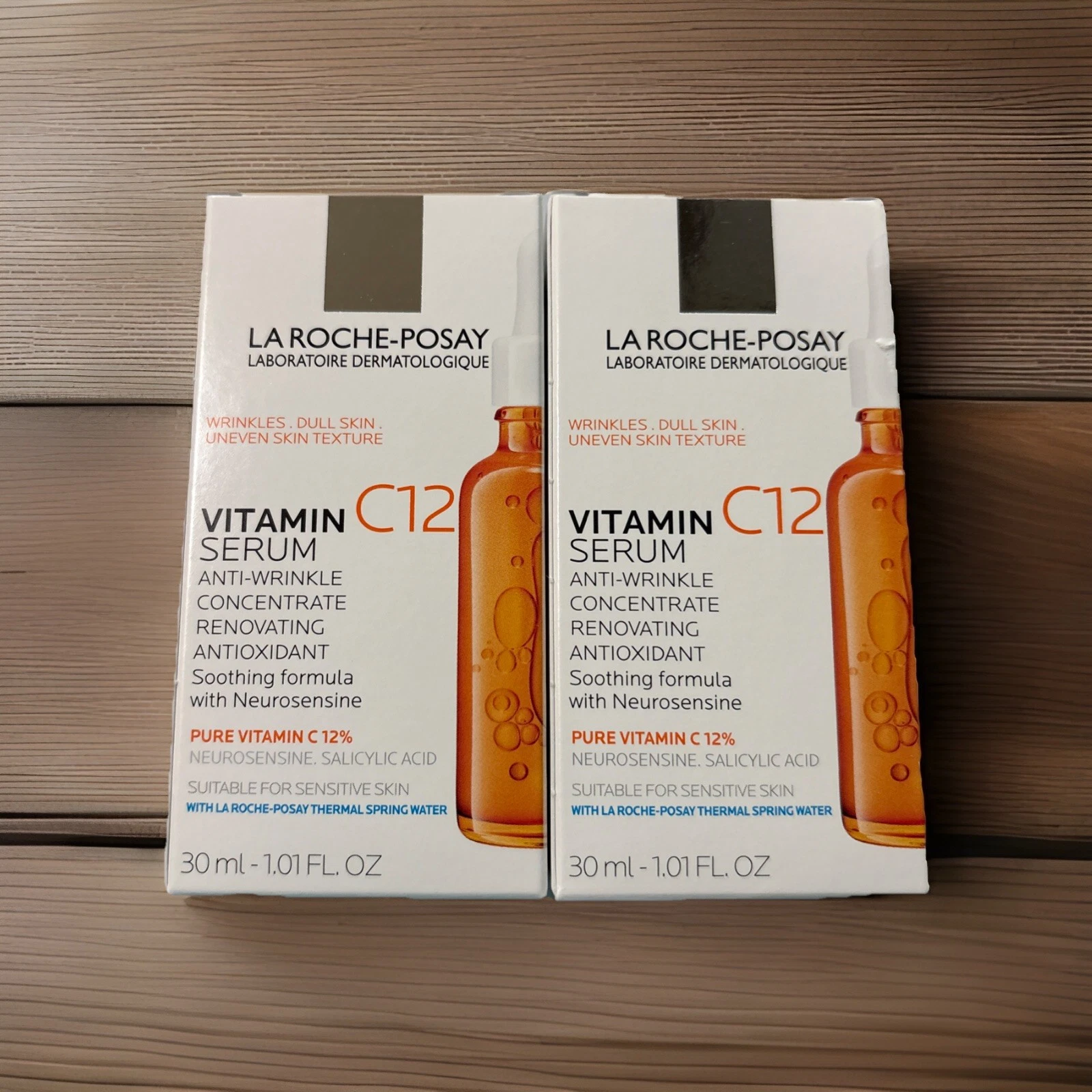 La Roche-Posay 12% Pure Vitamin C Serum - Anti-Wrinkle Exp. 02/2029 *2 PACK*