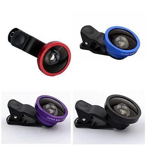 SUPER WIDE Clip and Snap Lens for iPhone and any Smartphone - Color: Black