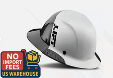 Lift Safety HDF-50C19WC Dax 50/50 Carbon Fiber Full Brim Hard Hat White-Black