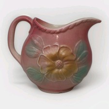 Vintage Hull Sunglow Pink Pitcher with Yellow...