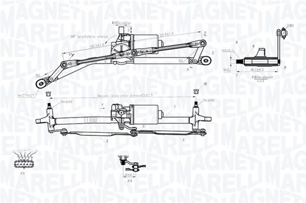 Magneti Marelli Scheibenreinigungsanlage 064012001011 FüR Punto Fiat 12V 188 030-image