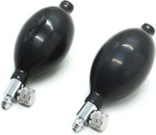2 Pcs Blood Pressure Bulb Pump Replacement, Healthy Sphygmomanometer PVC Adjusta