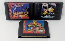Aladdin, Ariel The Little Mermaid, & Mighty Morphin Power Rangers (Sega Genesis)
