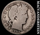 1893-S Silver Barber Half Dollar-Scarce Key Date No Reserve #i4598