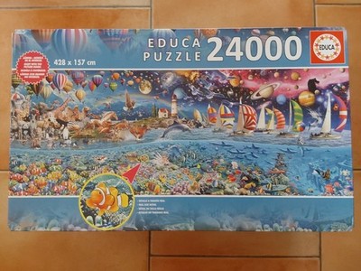 Puzzle Educa  Life 24000 Teile gemacht 1 X wie NEU Gr.428x157cm