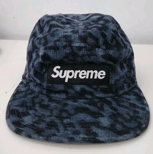 FW14 Supreme X Liberté Art Tissus Cordon Camping Cap Vintage Boîte Chapeau Logo
