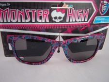 Monster High Kids Girls Child Sunglasses Pink /Blue 2014 New On Card