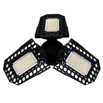 60/80W LED Garagenleuchte E27 Verformbare Garage Hallenfluter Werkstatt