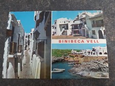 Binibeca Vell Minorca Spain Fishing Village Posted Postcard