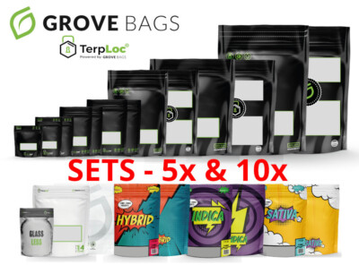 Grove Bags TerpLoc (Made in U.S.A) - SETS  - 3,5g bis 500g & Special Editions