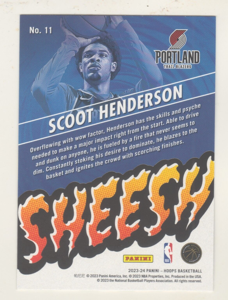 2023-24 Panini NBA Hoops SHEESH #11 SCOOT HENDERSON RC Rookie