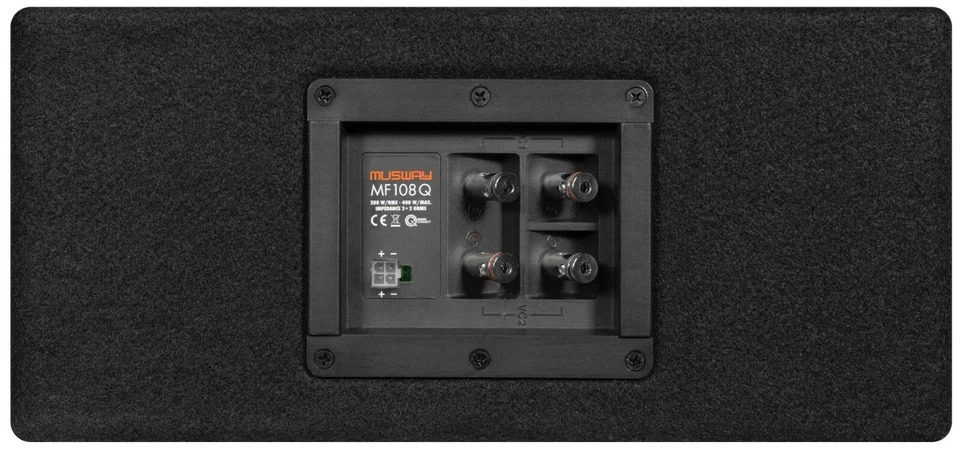 MUSWAY MF-108Q Down-Fire Subwoofer Auto Sub 20cm Mini Flach Klein Bassreflex - Bild 3 von 4