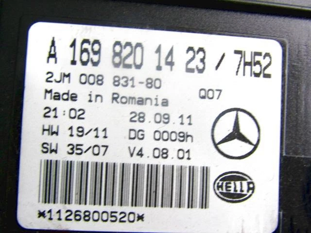 A1698201423 PLAFONIERA LUCE INTERNA ABITACOLO MERCEDES CLASSE A160 W169 2.0 D 60 - Изображение 2 из 2