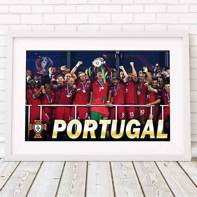 PORTUGAL EURO 2016 - Champions Poster Picture Print Sizes A5 to A0 FREE DELIVERY