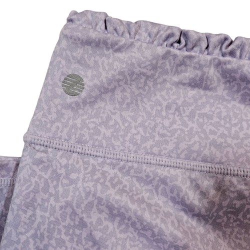 Z by Zella Girls Shiney Lilac Speckled Print Yoga Pants, Large 10/12 - Picture 4 of 9
