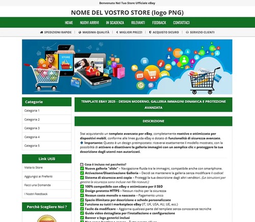 ๐น Template eBay 2025 โ Nuova Galleria (On/Off) Sistema di Sicurezza Avanzato ๐น - Foto 10 di 14