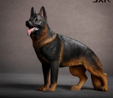 New 4.8" Realistic German Shepherd Figurine of Beautifully Life Decor