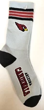 NFL Arizona Cardinals Men's Socks, New (4-STRIPE DUECE)