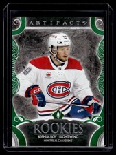 2024-25 Upper Deck Artifacts Emerald Parallel Rookies Joshua Roy Rookie 039/149