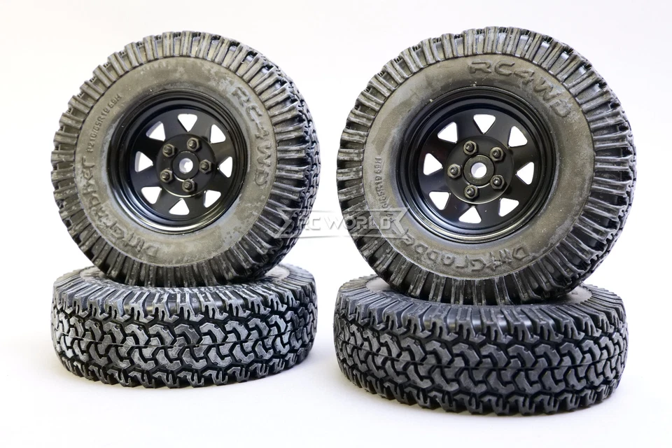 RC4WD Scale 1.9 Truck Metal Wheels 6 LUG Metal W/ DIRT GRABBER (4PCS) - Image 2 of 4