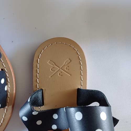 New Crew Clothing Open Toe Navy Leather Daisy Sandals UK 6 EU 39 RRP £45 - Picture 6 of 12