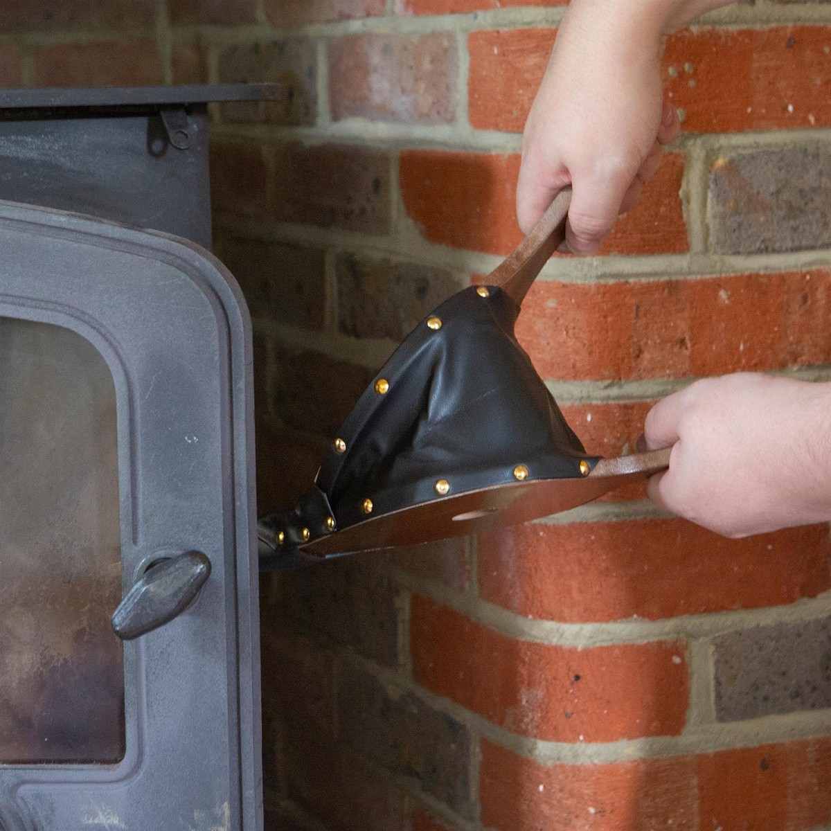 Fireplace Wood Bellows Large Indoor Log Fire Air Blower Tool 175mm Dark  Wood | eBay