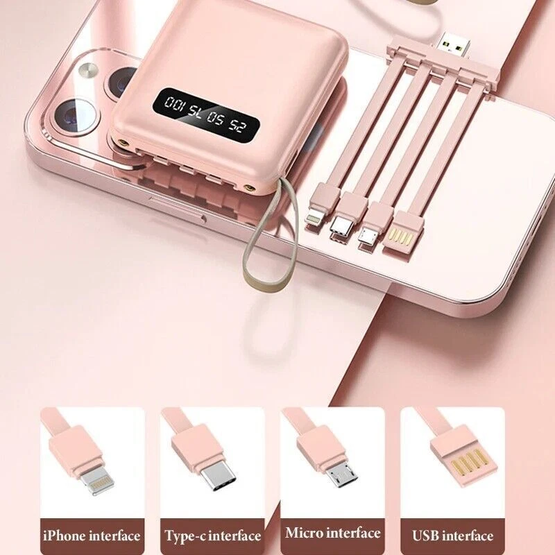 Mini 20000mAh Power Bank UltraThin USB Portable External Battery Backup Charger - Image 3 of 4