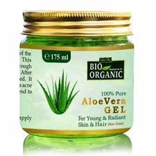 Indus Valley Bio Organic Non Toxic Aloe Vera Gel for Acne,Scars, Glowing -175ml.