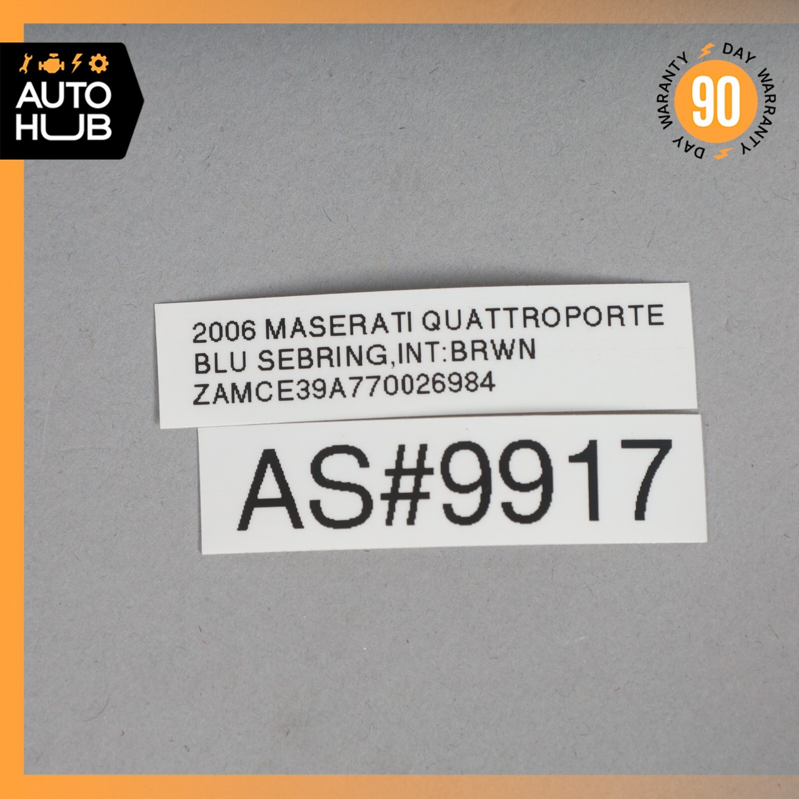 03-13 Maserati Quattroporte M139 Steering Wheel Air Bag Airbag Black OEM 79k