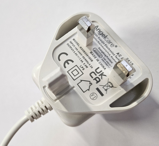 Angelcare - AC Adaptor ONLY - Spare Part - Compatible with AC25-1 Monitor ONLY