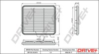 Dr!ve+ DP1110.10.0415 Luftfilter FüR Chevrolet, Daewoo