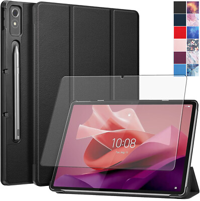 Lonfeid Schutzhülle + 9H Hartglas für Lenovo Tab P12 12,7'' TB370FU 2023 Case -3