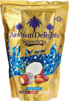 Arabian Delights Chocodate mit Kokos 250g KOSTENLOSER VERSAND WELTWEIT